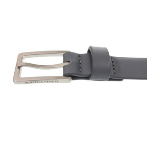 新品同様 ボッテガヴェネタ 657167 レザー グレー ベルト 1413【中古】BOTTEGAVENETA