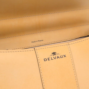 新品同様 デルボー ブリヨンMM レザー ベージュ 2WAY ハンドバッグ 茶 1429 【中古】 DELVAUX デルヴォー