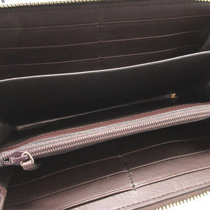 新品同様 グッチ グッチシマ 112724 レザー ブラウン 茶 ラウンドファスナー長財布 財布 1442【中古】GUCCI