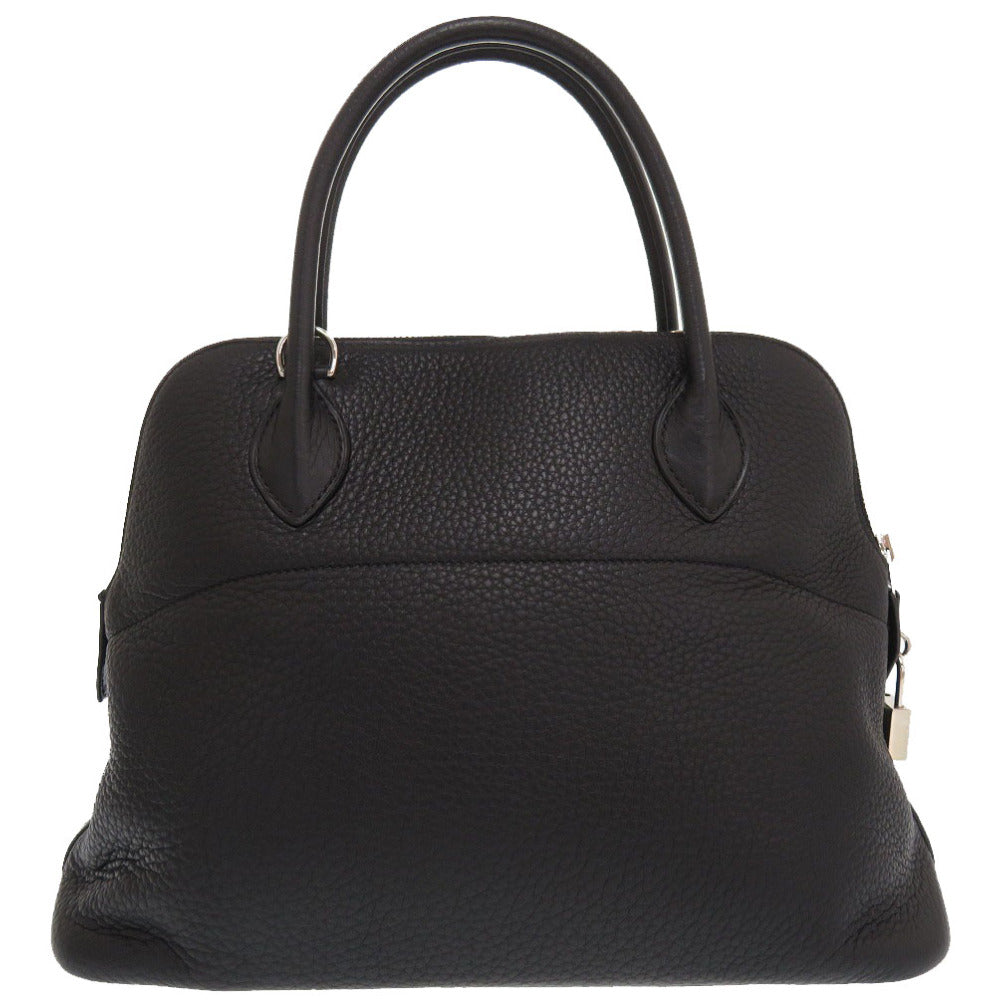 美品 エルメス ボリード31 トリヨンクレマンス ブラック シルバー金具 □F刻印 ハンドバッグ 黒 1486 【中古】 HERMES