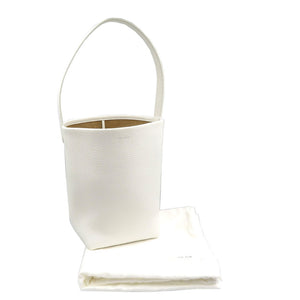 美品 ザロウ スモール N/S Park Tote W1314L129IVPD カーフ スウェード ホワイト トートバッグ 1537【中古】THE ROW