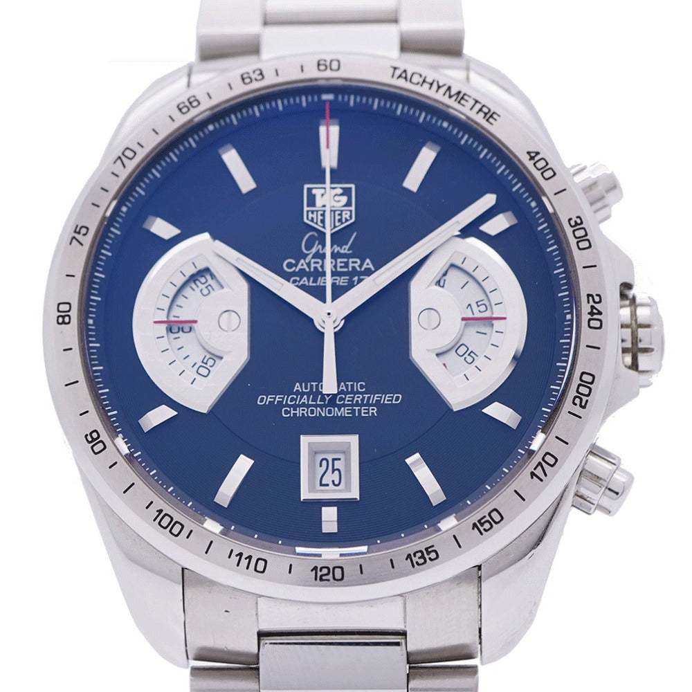 タグホイヤー グランドカレラ CAV511G BA0905 自動巻き 腕時計 SS ブラック 黒文字盤 1544【中古】TAG HEUER メンズ