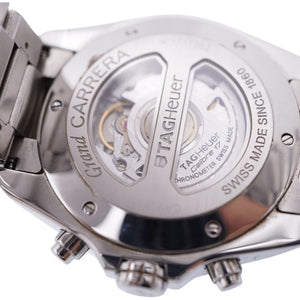 タグホイヤー グランドカレラ CAV511G BA0905 自動巻き 腕時計 SS ブラック 黒文字盤 1544【中古】TAG HEUER メンズ