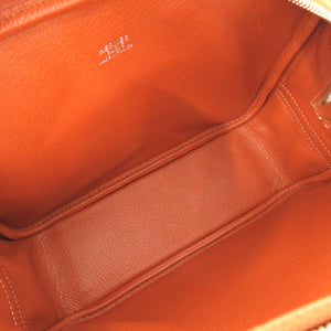 美品 エルメス ミニプリュム プリュム20 ヴォーエプソン コニャック シルバー金具 □I刻印 ハンドバッグ 茶 0001 【中古】 HERMES