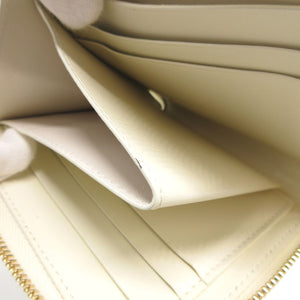 美品 ジルサンダー J07UI0017 レザー ホワイト 白 L字ファスナー財布 財布 0037【中古】JIL SANDER