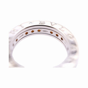 ブルガリ B-ZERO1 シトリン K18WG リング #51 ホワイトゴールド ビーゼロワン 指輪 ジュエリー 0040【中古】BVLGARI