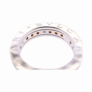 ブルガリ B-ZERO1 シトリン K18WG リング #51 ホワイトゴールド ビーゼロワン 指輪 ジュエリー 0040【中古】BVLGARI