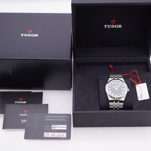 美品 チューダー 自動巻き ロイヤル デイデイト 28600 腕時計 ステンレススチール ブラック 0052【中古】Tudor メンズ