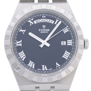 美品 チューダー 自動巻き ロイヤル デイデイト 28600 腕時計 ステンレススチール ブラック 0052【中古】Tudor メンズ