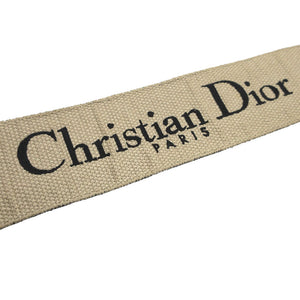 美品 クリスチャンディオール ロゴ キャンバス レザー ブラック 黒 ショルダーストラップ 0283【中古】Christian Dior