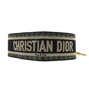 美品 クリスチャンディオール ロゴ キャンバス レザー ブラック 黒 ショルダーストラップ 0284【中古】Christian Dior