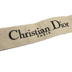 美品 クリスチャンディオール ロゴ キャンバス レザー ブラック 黒 ショルダーストラップ 0284【中古】Christian Dior