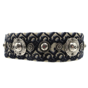 美品 クリスチャンディオール オブリーク エンブロイダリー キャンバス レザー ネイビー 紺 ショルダーストラップ 0285【中古】Christian Dior