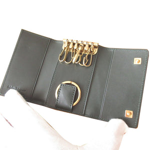 新品同様 サルヴァトーレ フェラガモ レザー グリーン 緑 6連 キーケース 0293【中古】Salvatore Ferragamo