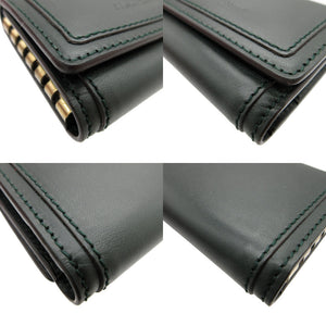 新品同様 サルヴァトーレ フェラガモ レザー グリーン 緑 6連 キーケース 0293【中古】Salvatore Ferragamo