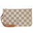 美品 ルイヴィトン ダミエ アズール アイボリー アクセサリーポーチ ネヴァーフルポーチ 0376【中古】LOUIS VUITTON