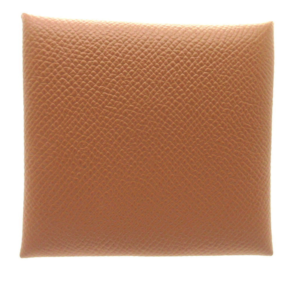 未使用 エルメス バスティア ヴォーエプソン ゴールド 茶 A刻印(2017年製) コインケース 財布 茶 0463【中古】HERMES