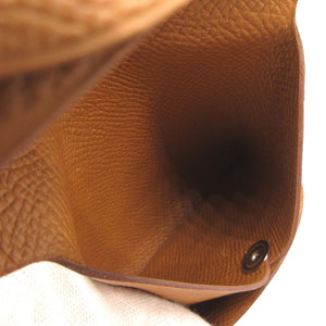 未使用 エルメス バスティア ヴォーエプソン ゴールド 茶 A刻印(2017年製) コインケース 財布 茶 0043【中古】HERMES