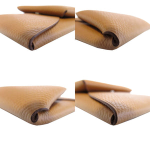 未使用 エルメス バスティア ヴォーエプソン ゴールド 茶 A刻印(2017年製) コインケース 財布 茶 0463【中古】HERMES