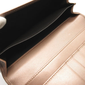 未使用 グッチ ラブリーハート 245723 GGキャンバス レザー ベージュ パープル 紫 Wホック長財布 財布 0474【中古】GUCCI