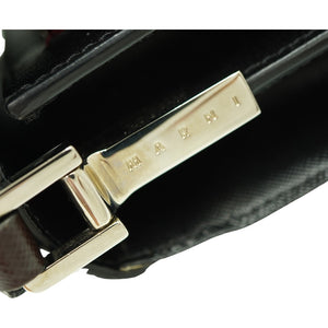 美品 マルニ トランク ショルダーバッグ レザー ブラウン/ブラック/レッド スリーカラー 0502【中古】MARNI