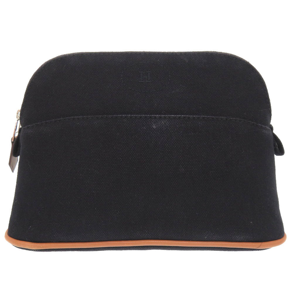 エルメス ボリードポーチ 20 PM キャンバス ブラック バッグ 黒 0506 【中古】 HERMES