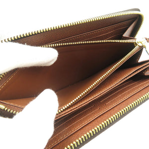 未使用 ルイヴィトン モノグラム ジッピーウォレット M42616 モノグラムキャンバス ゴールド金具 ブラウン ラウンドファスナー 長財布 0534【中古】LOUIS VUITTON