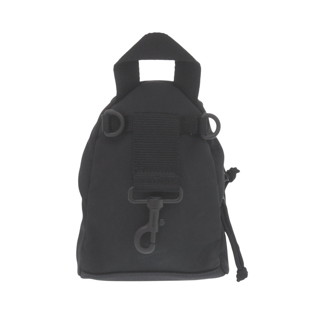 美品 バレンシアガ オーバーサイズド ミニバックパック 656328 ナイロン ブラック ショルダーバッグ 黒 0584【中古】BALENCIAGA ユニセックス