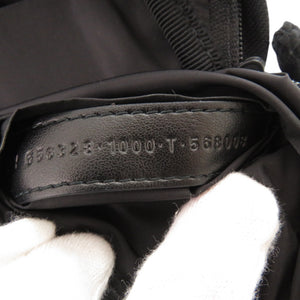 美品 バレンシアガ オーバーサイズド ミニバックパック 656328 ナイロン ブラック ショルダーバッグ 黒 0584【中古】BALENCIAGA ユニセックス