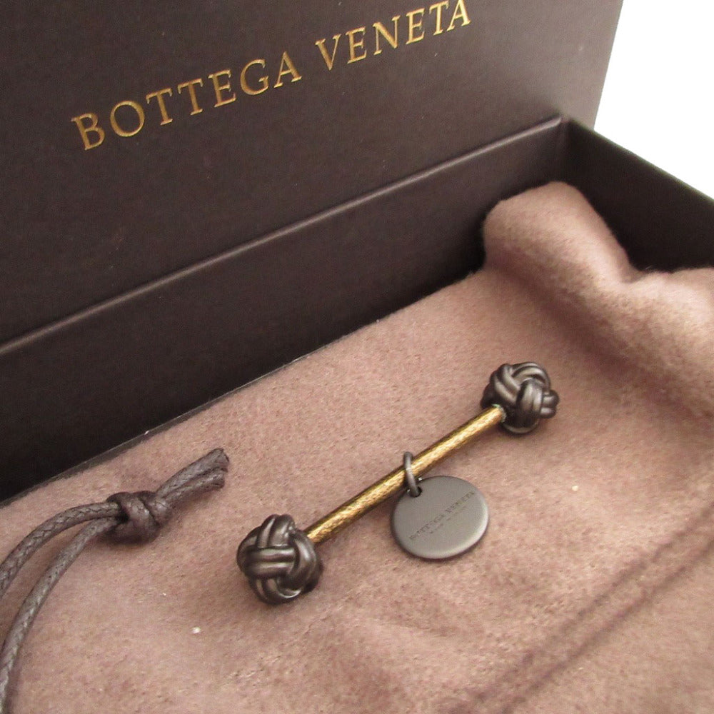 未使用 ボッテガヴェネタ 497756 メタル ブラウン 茶 キーホルダー 0616【中古】BOTTEGA VENETA