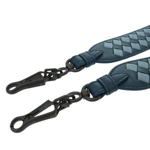 未使用 ボッテガ ヴェネタ イントレチャート ショルダーストラップ 563992 VCOM4 8738 レザー ブルー 青 0622【中古】BOTTEGAVENETA