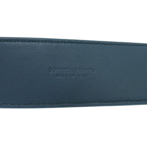 未使用 ボッテガ ヴェネタ イントレチャート ショルダーストラップ 563992 VCOM4 8738 レザー ブルー 青 0622【中古】BOTTEGAVENETA