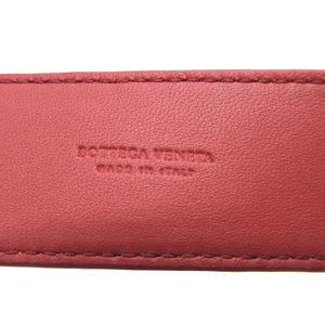 新品同様 ボッテガヴェネタ 563992 レザー レッド 赤 ショルダーストラップ 0623【中古】BOTTEGA VENETA