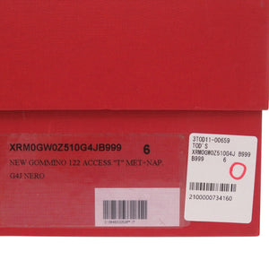 未使用品 トッズ × フェラーリ FERRARI ゴンミーノ Gommino ドライビングシューズ ローファー XRM0GW0Z510G4JB999 サイズ6 (日本サイズ25cm) グロスレザー ブラック 靴 0638【中古】TOD’S メンズ
