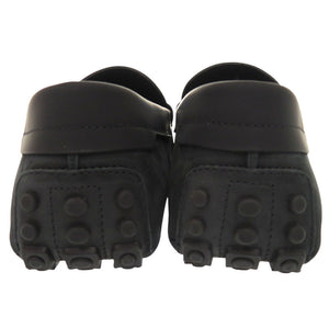 未使用品 トッズ × Ferrari フェラーリ サイズ6 レザー ブラック ドライビングシューズ ローファー シューズ 黒 0652【中古】TOD’S メンズ