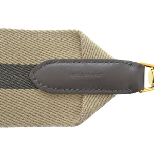 美品 セリーヌ ショルダーストラップ キャンバス/レザー ベージュ 0680【中古】CELINE