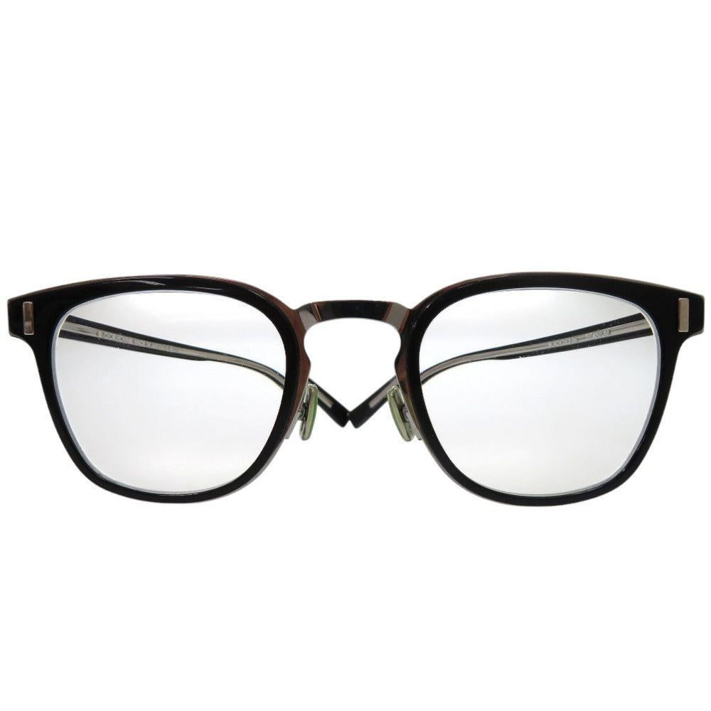 美品 ディオール オム BLACKTIE2.0 807 メガネ セルフレーム フルリム ウェリントン BLACKTIE2.0o プラスチック チタン ブラック 0698【中古】DIOR HOMME