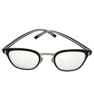 美品 ディオール オム BLACKTIE2.0 807 メガネ セルフレーム フルリム ウェリントン BLACKTIE2.0o プラスチック チタン ブラック 0698【中古】DIOR HOMME