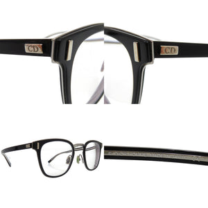 美品 ディオール オム BLACKTIE2.0 807 メガネ セルフレーム フルリム ウェリントン BLACKTIE2.0o プラスチック チタン ブラック 0698【中古】DIOR HOMME