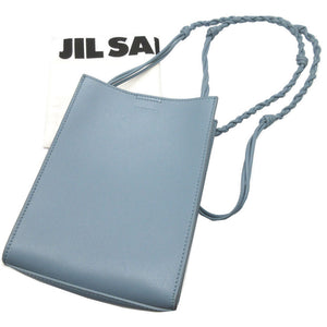 新品同様 ジルサンダー タングル スモール JSMT853173 レザー ブルー 青 ショルダーバッグ 0706【中古】JILSANDER
