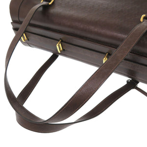 美品 エルメス ヴィンテージ レザー ブラウン ゴールド金具 〇H刻印 ヴィンテージ ボストンバッグ 茶 0713 【中古】 HERMES メンズ