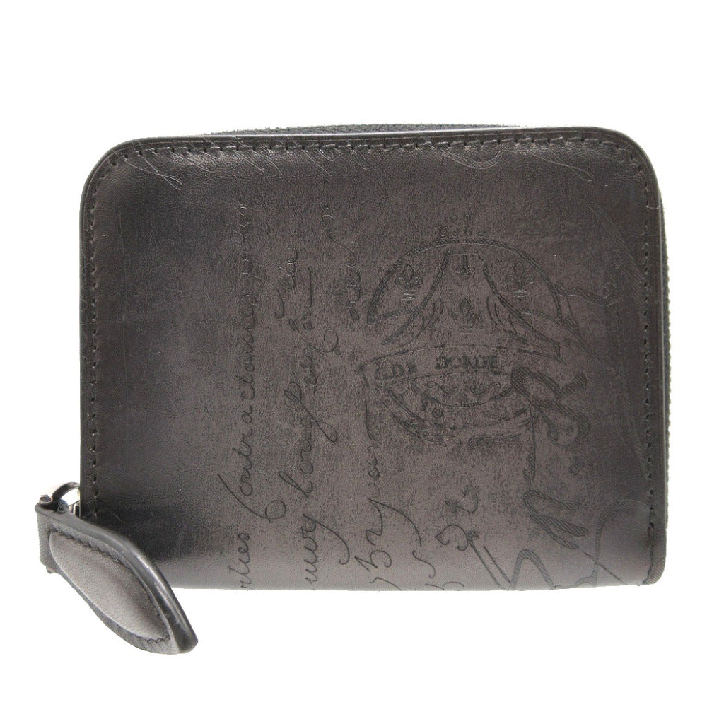 ベルルッティ ワパ カリグラフィー スクリットレザー ブラック 黒 コインケース 財布 0722【中古】BERLUTI