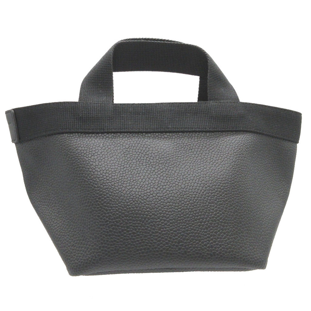 未使用 エルべシャプリエ リュクス 701GP 舟型 コーティングキャンバス ブラック 黒 トートバッグ 0733【中古】Herve Chapelier