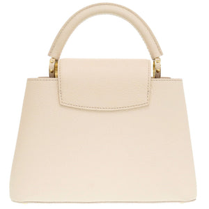 新品同様 ルイ ヴィトン カプシーヌBB スノー トリヨンレザー ゴールド金具 M24545 2WAY ハンドバッグ LV 0751 【中古】 LOUIS VUITTON