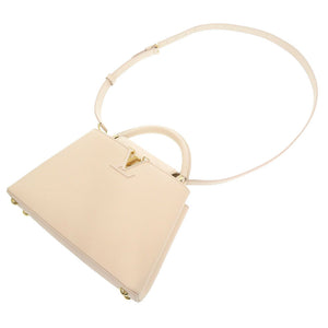 新品同様 ルイ ヴィトン カプシーヌBB スノー トリヨンレザー ゴールド金具 M24545 2WAY ハンドバッグ LV 0751 【中古】 LOUIS VUITTON