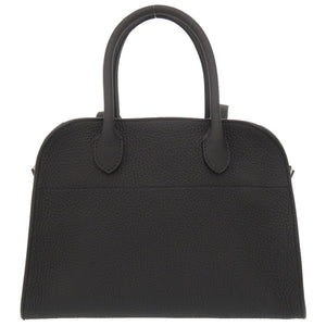 未使用 ザ ロウ マルゴー10 レザー ブラック SOFT MARGAUX 10 2WAYハンドバッグ 黒 0754 【中古】 THE ROW