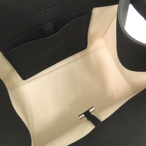 未使用 ザ ロウ マルゴー10 レザー ブラック SOFT MARGAUX 10 2WAYハンドバッグ 黒 0754 【中古】 THE ROW