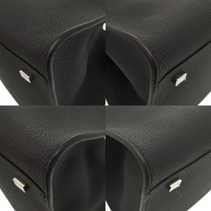 未使用 ザ ロウ マルゴー10 レザー ブラック SOFT MARGAUX 10 2WAYハンドバッグ 黒 0754 【中古】 THE ROW