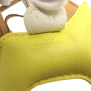 新品同様 エルメス ロデオPM ロデオチャーム Y刻印(2020年製) アニューミロ ライム クレ ゴールド バッグチャーム キーホルダー 0757【中古】HERMES