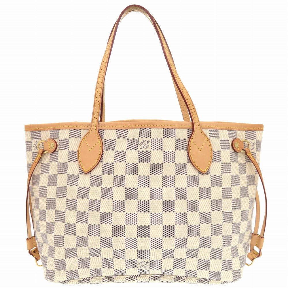 美品 ルイ ヴィトン ネヴァーフルPM ダミエ アズール N51110 トートバッグ LV 0772 【中古】 LOUIS VUITTON